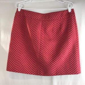 LOFT Skirt Chevron Pattern